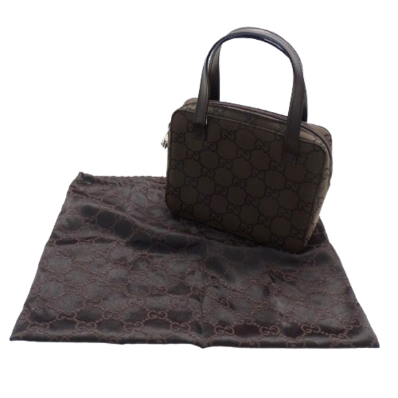 Gucci Small GG Leather Handbag Brown - Picture 13 of 16